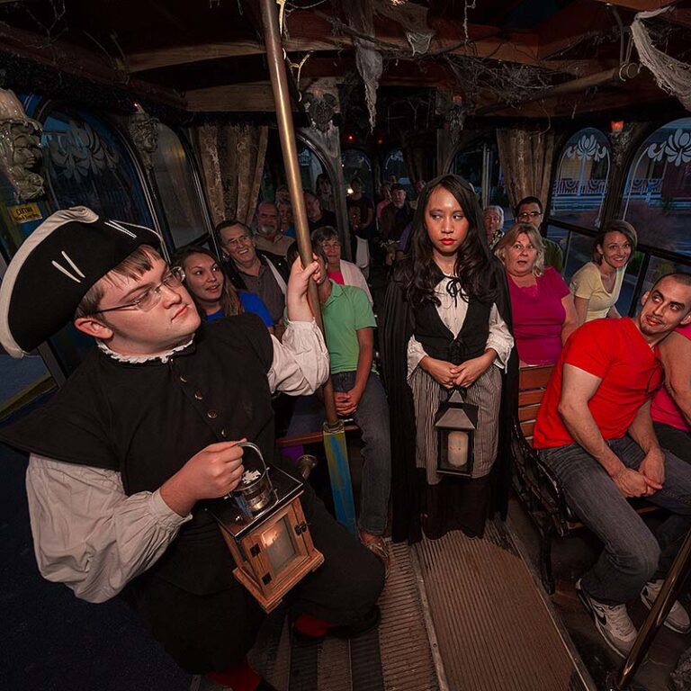 St. Augustine ghost hosts inside trolley